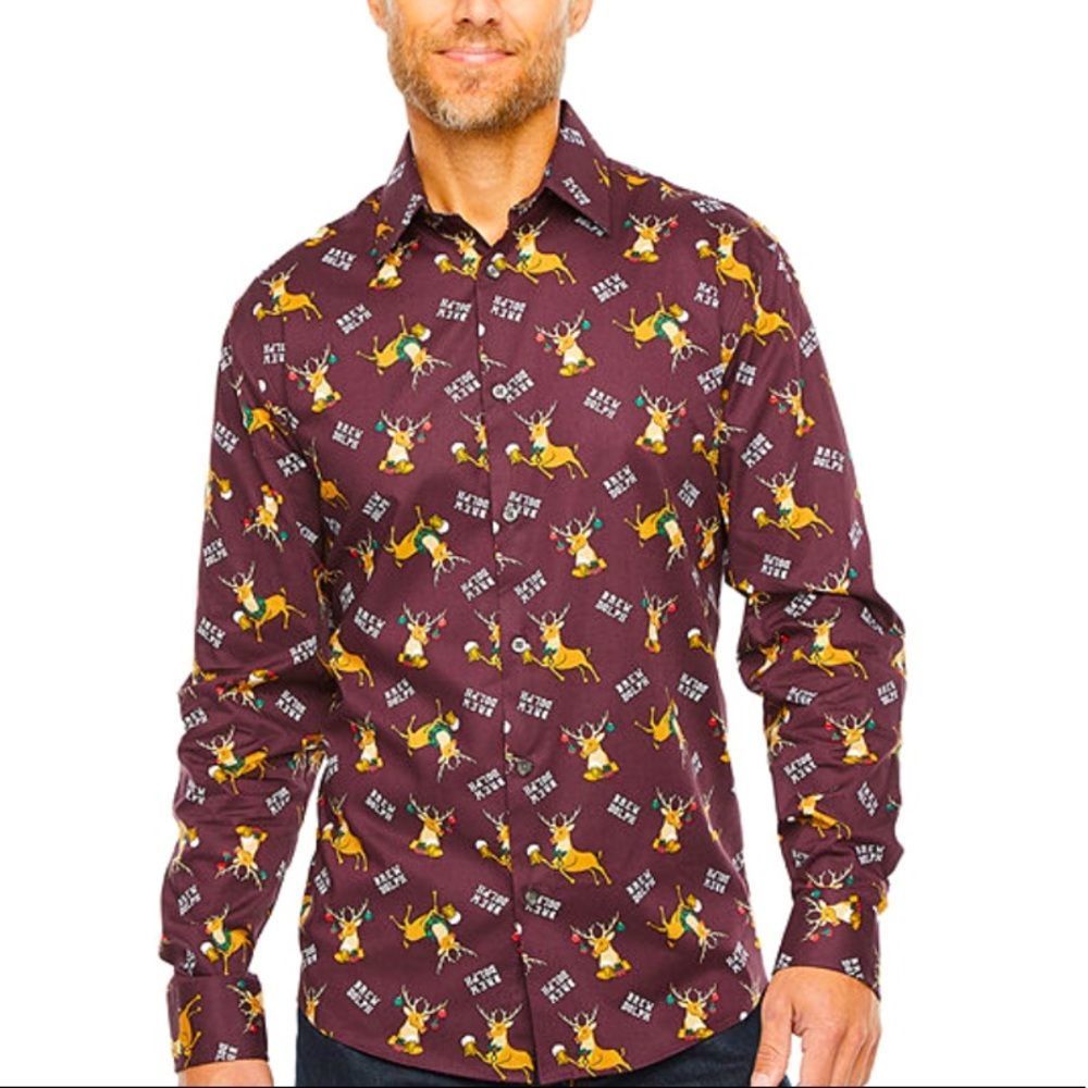 North Pole Brew Dolph Reindeer Beer Shirt Size 4X